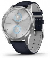 Смарт-годинник Garmin vivomove Luxe Silver-Blue Leather (010-02241-20)