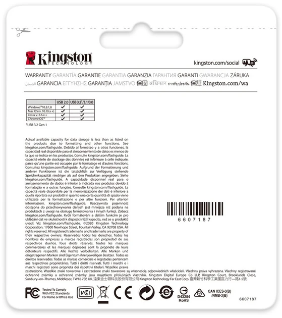 Флешка Kingston DataTraveler Exodia 128 GB M USB 3.2 Red (DTXM/128GB)  Фото №14