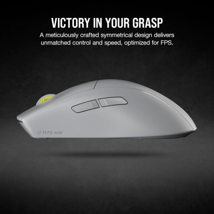 Миша Corsair M75 AIR Wireless Light Gray (CH-931D102)  Фото №3