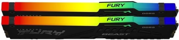 Память для настольных компьютеров Kingston FURY 16 GB (2x8GB) DDR5 5200 MHz Beast RGB (KF552C40BBAK2-16)  Фото №4