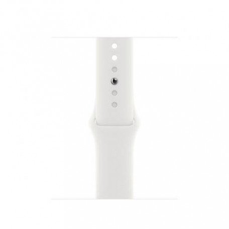 Смарт-годинник Apple Watch Series 8 GPS + Cellular 41mm Silver S. Steel Case w. White S. Band (MNJ53/MNV73)  Фото №1