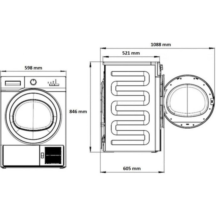 Сушильная машина Beko B5T68243WDC  Фото №3