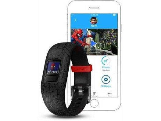 Фітнес-браслет Garmin Vivofit Jr 2 Spiderman Black (010-01909-67/17)  Фото №1