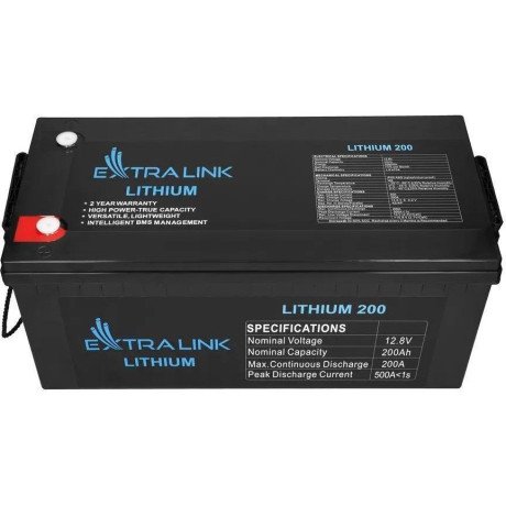 Акумулятор для ДБЖ Extralink LiFePO4 12.8V 200Ah (EX.30479)  Фото №0