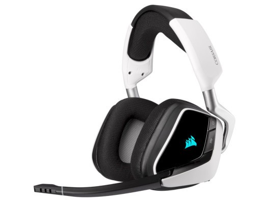Наушники с микрофоном Corsair Void RGB Elite Wireless White (CA-9011202)  Фото №0