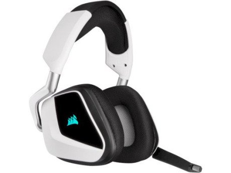 Наушники с микрофоном Corsair Void RGB Elite Wireless White (CA-9011202)  Фото №1