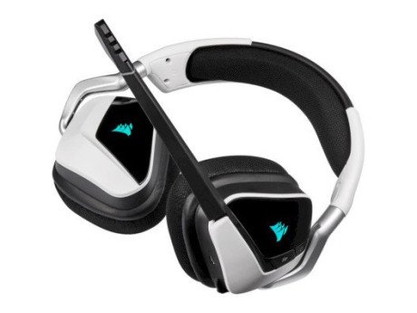 Наушники с микрофоном Corsair Void RGB Elite Wireless White (CA-9011202)  Фото №3