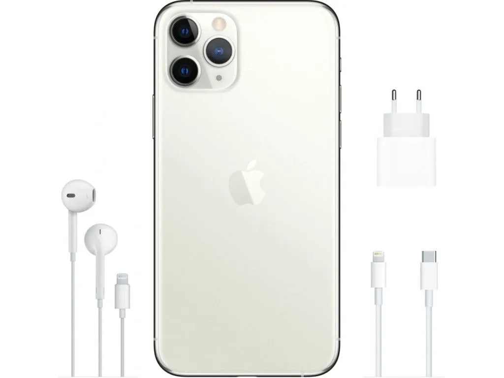 Смартфон Apple iPhone 11 Pro 256GB Dual Sim Silver (MWDF2)  Фото №0