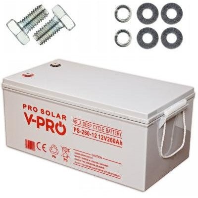 Акумулятор Volt Polska Deep Cycle VPRO Solar 12V 260Ah 6AKXDEEP26