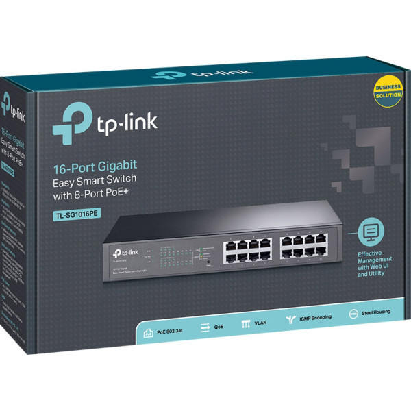 Комутатор некерований TP-Link TL-SG1016PE  Фото №2