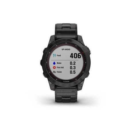Смарт-годинник Garmin Fenix 7 Sapphire Solar C. Grey DLC Titanium w. Carbon Grey DLC V. Titanium Band (010-02540-39)