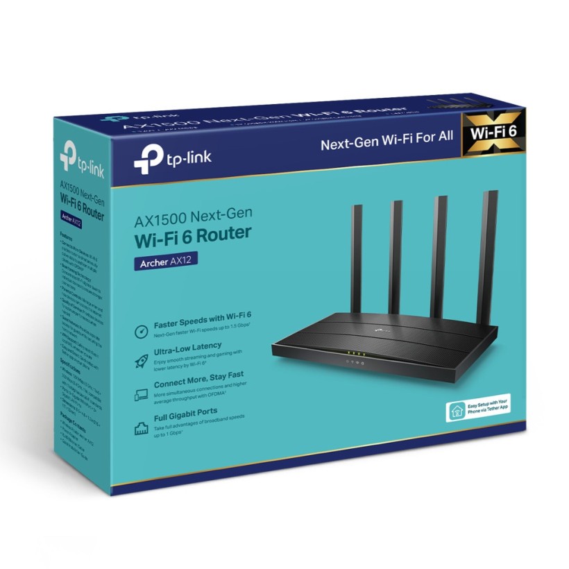 Бездротовий маршрутизатор (роутер) TP-Link Archer AX12  Фото №2