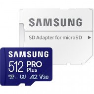 Карта пам&#039;яті Samsung 512 GB microSDXC UHS-I U3 V30 A2 PRO Plus 2023 (MB-MD512SA)