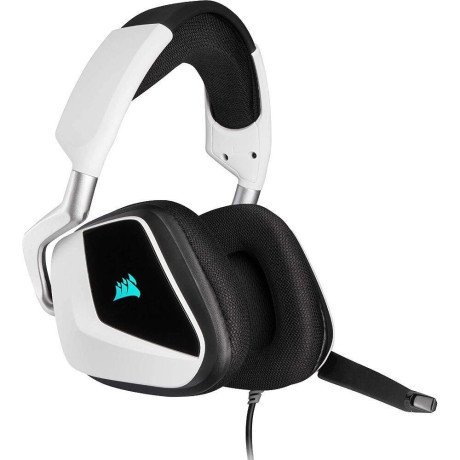 Наушники с микрофоном Corsair Void RGB Elite USB White (CA-9011204)  Фото №1