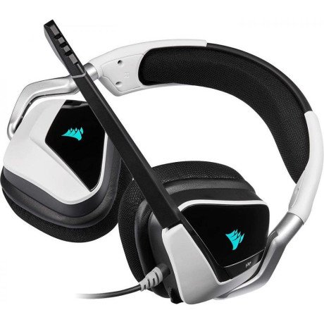 Наушники с микрофоном Corsair Void RGB Elite USB White (CA-9011204)  Фото №2