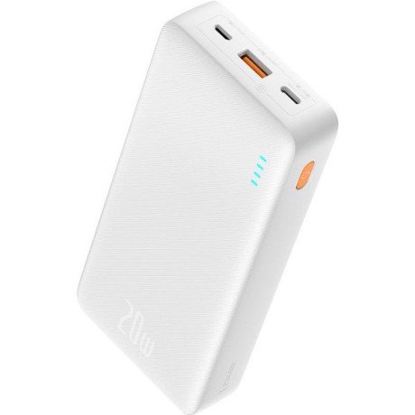 Внешний аккумулятор (павербанк) Baseus Airpow 20000mAh 20W White (PPAP20K)  Фото №1