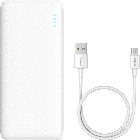 Внешний аккумулятор (павербанк) Baseus Airpow 20000mAh 20W White (PPAP20K)  Фото №3