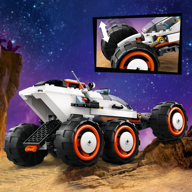 Блоковий конструктор LEGO City Космічний дослідницький всюдихід й інопланетне життя (60431)  Фото №4