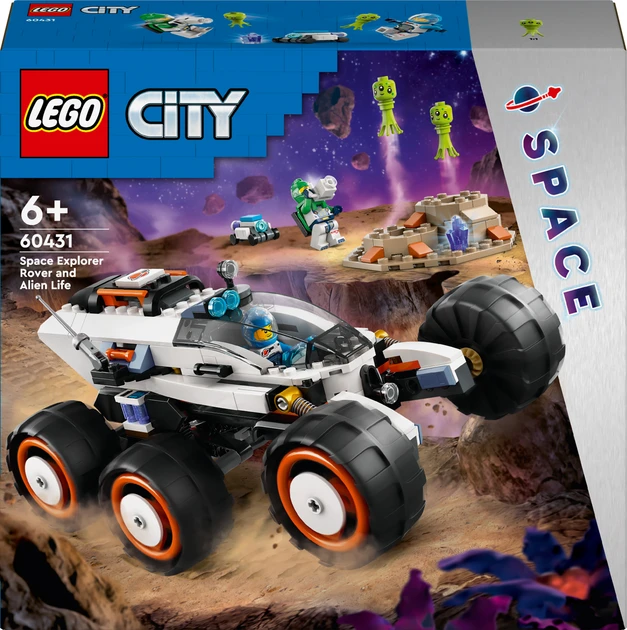 Блоковий конструктор LEGO City Космічний дослідницький всюдихід й інопланетне життя (60431)  Фото №7