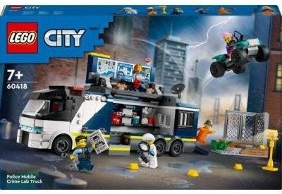 Блоковый конструктор LEGO City Передвижная полицейская криминалистическая лаборатория (60418)
