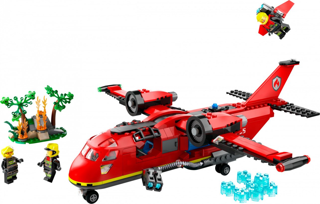 Блоковий конструктор LEGO City Пожежний рятувальний літак (60413)