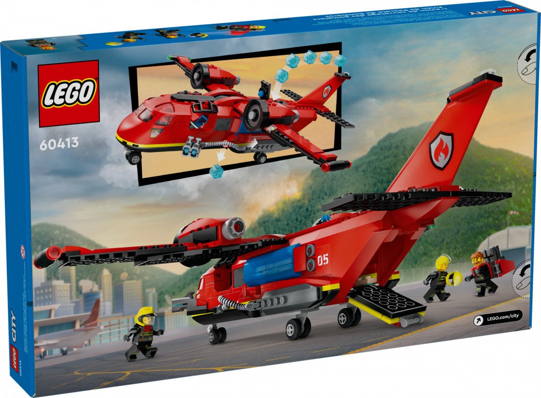 Блоковий конструктор LEGO City Пожежний рятувальний літак (60413)  Фото №0