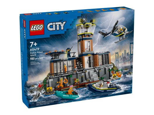 Блоковий конструктор LEGO City Поліцейський острів-в&#039;язниця (60419)  Фото №0