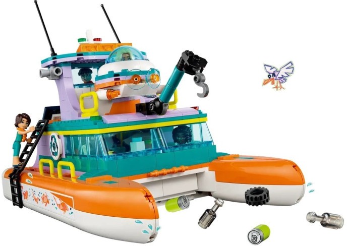 Блоковий конструктор LEGO Friends Човен морської рятувальної бригади (41734)  Фото №0