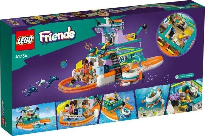 Блоковий конструктор LEGO Friends Човен морської рятувальної бригади (41734)  Фото №2