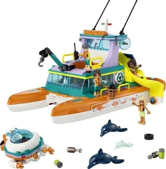 Блоковий конструктор LEGO Friends Човен морської рятувальної бригади (41734)  Фото №7