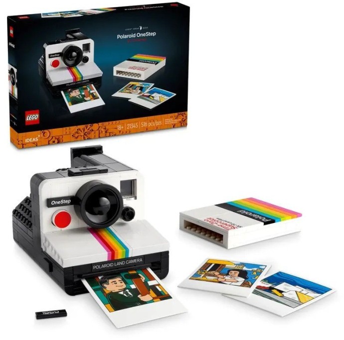 Блоковый конструктор LEGO Ideas Фотоаппарат Polaroid OneStep SX-70 (21345)  Фото №4