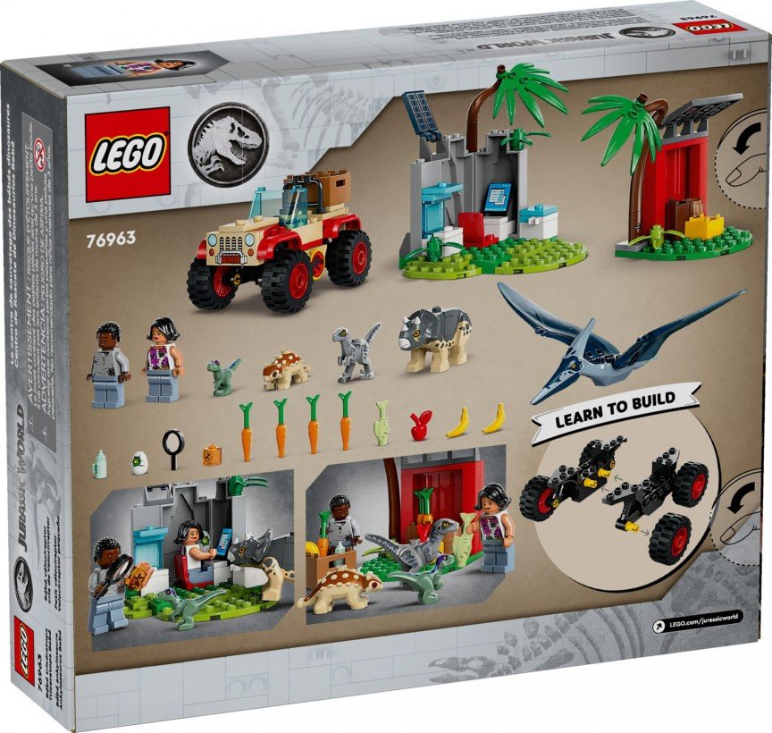 Блоковий конструктор LEGO Jurassic World Центр порятунку малюків динозаврів (76963)  Фото №1