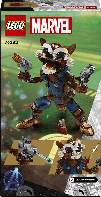 Блоковый конструктор LEGO Marvel Avengers Ракета и малыш Грут (76282)  Фото №2
