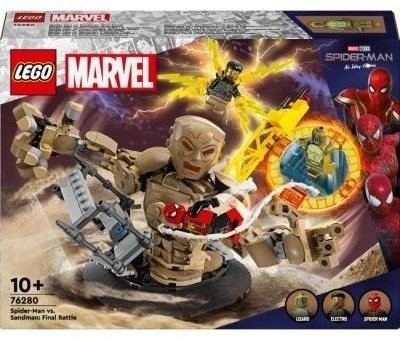 Блочный конструктор LEGO Marvel Человек-паук vs. Песчаный человек: Решающая битва (76280)