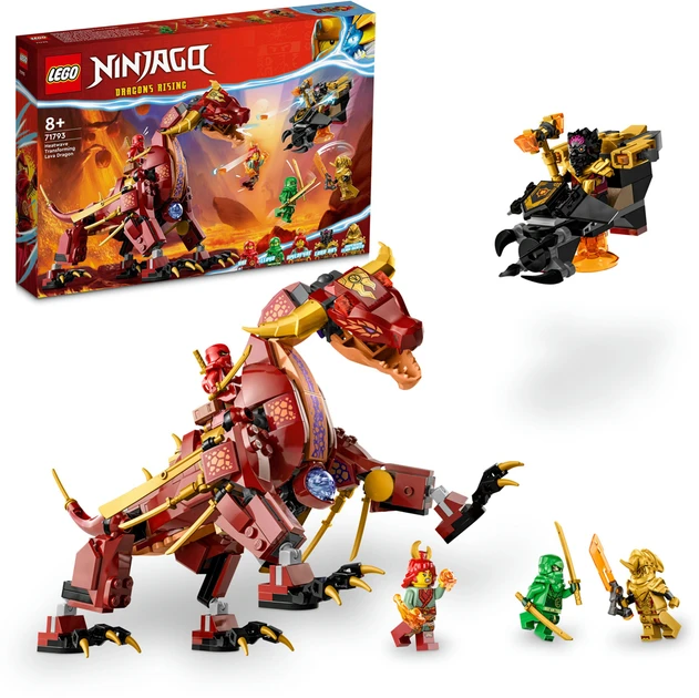 Блоковий конструктор LEGO Ninjago Вулканічний Дракон, що трансформує Хітвейва (71793)  Фото №7