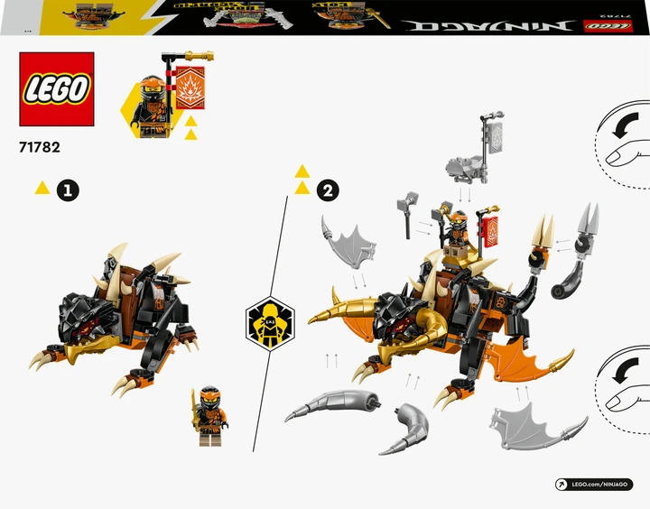 Блочный конструктор LEGO Ninjago Земляной дракон Коула EVO (71782)  Фото №8