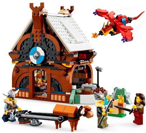 Блоковый конструктор LEGO Корабль викингов и Мидгардский змей (31132)  Фото №3