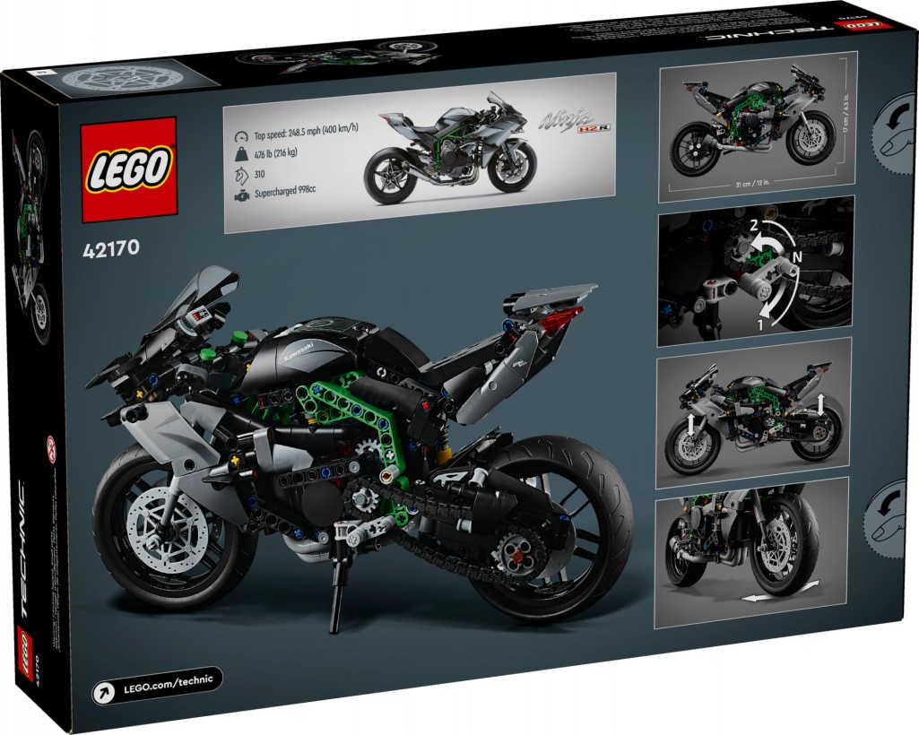 Блоковий конструктор LEGO Мотоцикл Кавасакі Ніндзя H2R (42170)  Фото №1