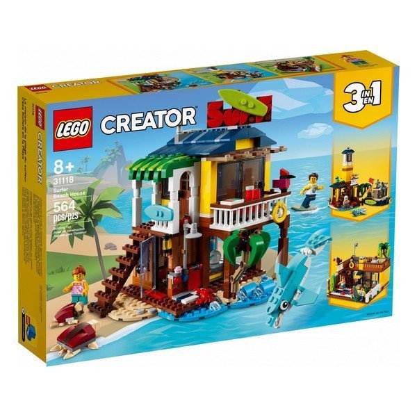 Блоковый конструктор LEGO Пляжный домик серферов (31118)  Фото №0