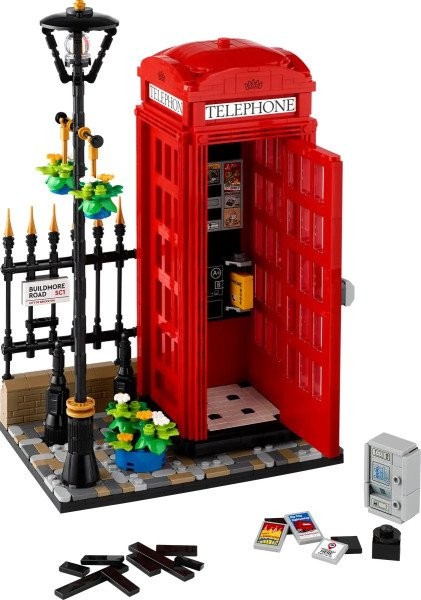 Блоковый конструктор LEGO Красная лондонская телефонная будка (21347)  Фото №0