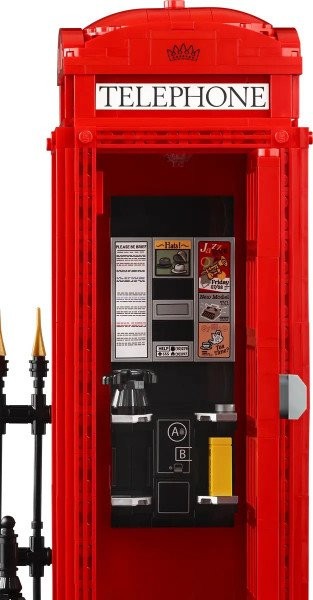 Блоковый конструктор LEGO Красная лондонская телефонная будка (21347)  Фото №4