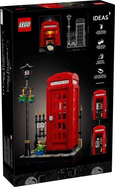 Блоковый конструктор LEGO Красная лондонская телефонная будка (21347)  Фото №8