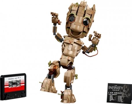 Блочный конструктор LEGO Я есть Грут (76217)  Фото №7