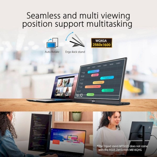 Портативный монитор Asus ZenScreen MB16QHG (90LM08NG-B01170)  Фото №3