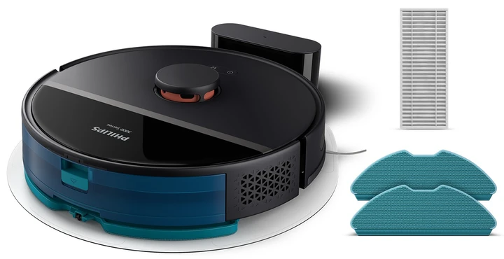 Робот-пылесос с влажной уборкой Philips HomeRun 3000 Series Aqua XU3000/01  Фото №6