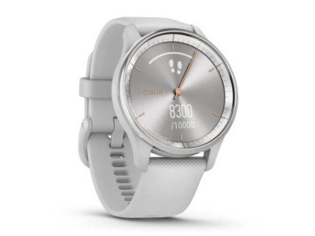 Смарт-годинник Garmin Vivomove Trend Silver S. Steel Bezel w. Mist Gray Case and S. Band (010-02665-03)  Фото №1