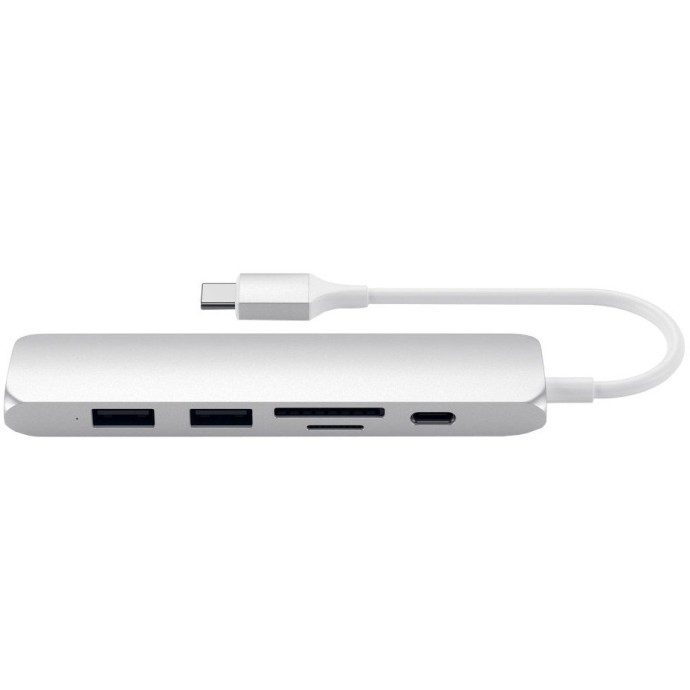 Мультипортовый адаптер Satechi Slim Aluminum Type-C Multi-Port Adapter 4K  Фото №0