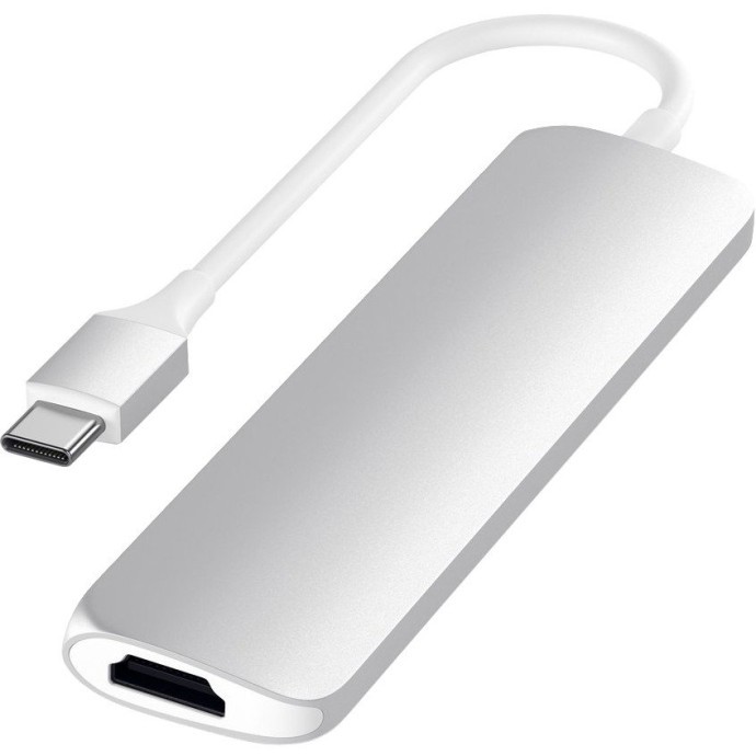 Мультипортовый адаптер Satechi Slim Aluminum Type-C Multi-Port Adapter 4K  Фото №1