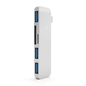 Мультипортовий адаптер Satechi Type-C USB Hub Silver (ST-TCUHS)