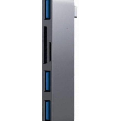 Мультипортовий адаптер Satechi Type-C USB Hub Space Gray (ST-TCUHM)